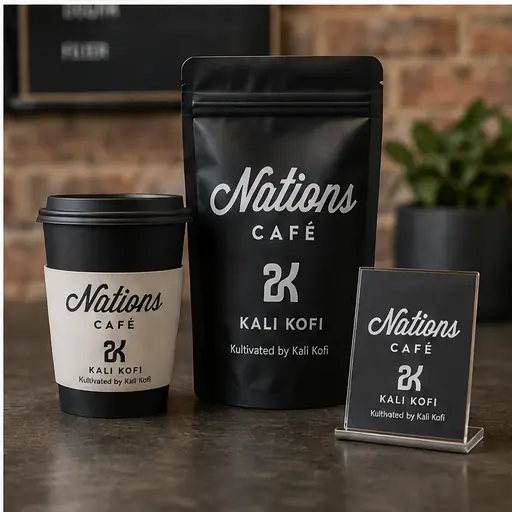 Co-branded coffee sleeve — existing mockup reference